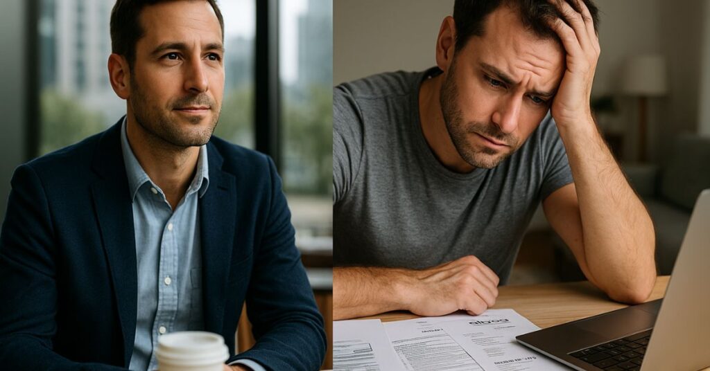 Two men representing HENRY duality